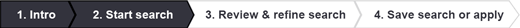Search progress indicator